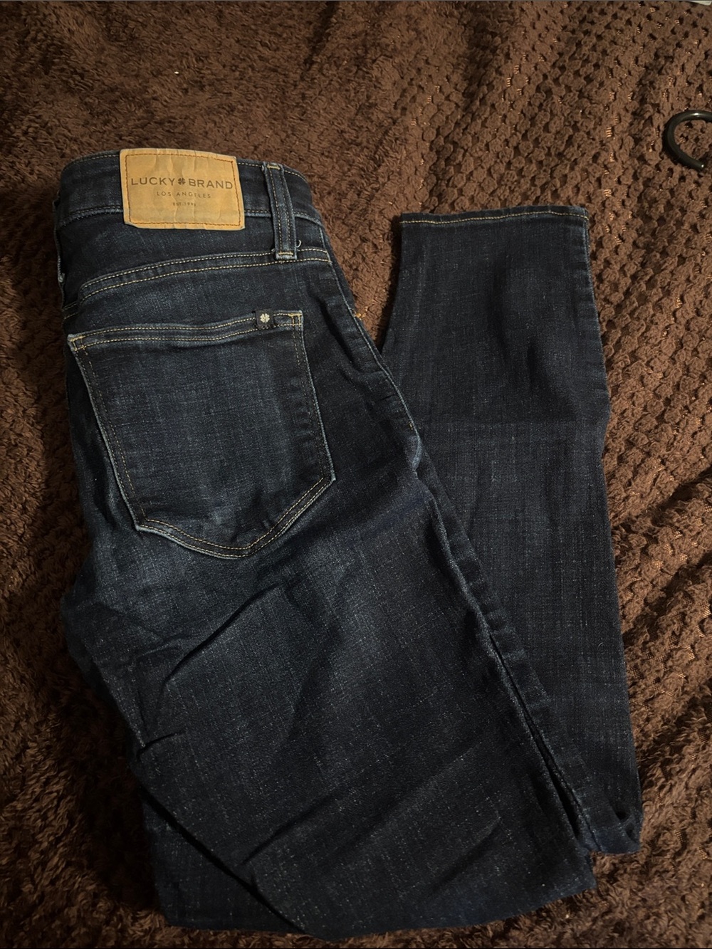 Lucky Brand Dark Indigo Button-Fly Jeans